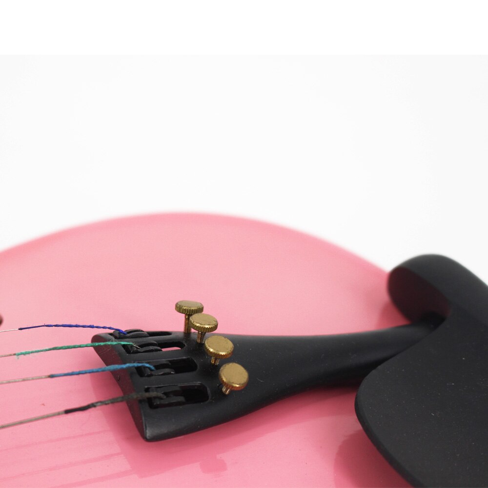 Tonging – violon rose en bois massif, pour débutant et étudiant, ensemble complet d'accessoires, 4/4