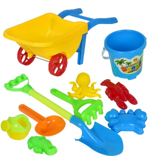 16-teiliges Strand-Spielzeug-Set Für Kinder – Mit Faltbarem Eimer, Burgformen & Schaufeln