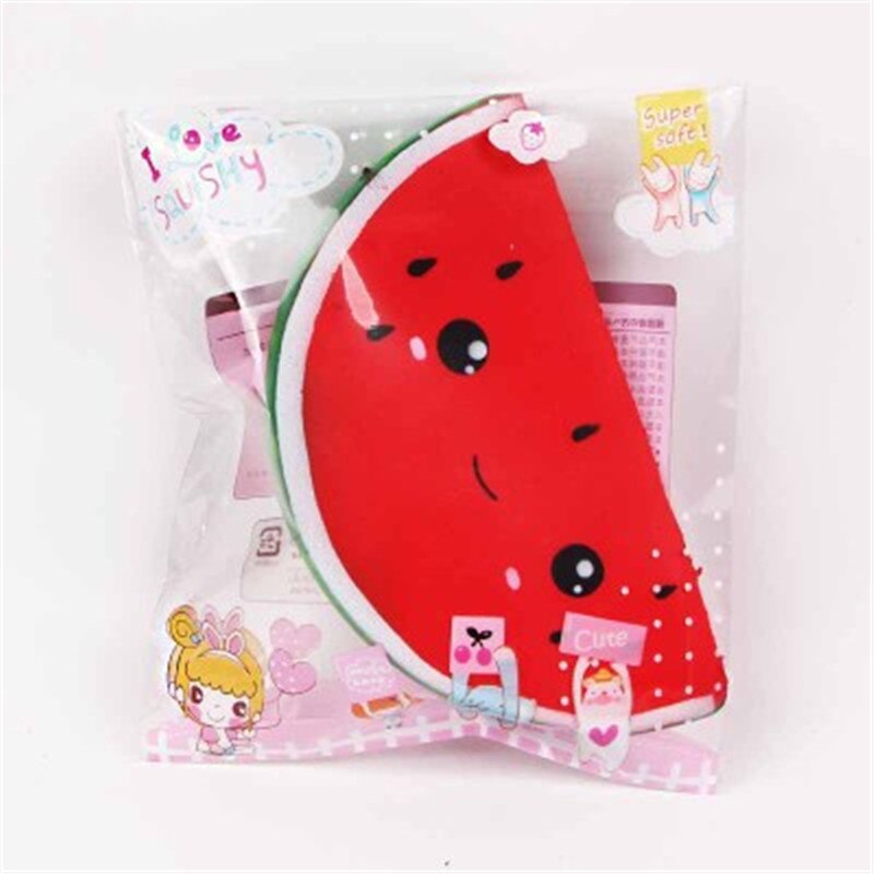 Squishy frukt squishi vannmelon squishies sakte stigende duftende klemme leketøy pedagogiske leker til baby skweee antistress squishies