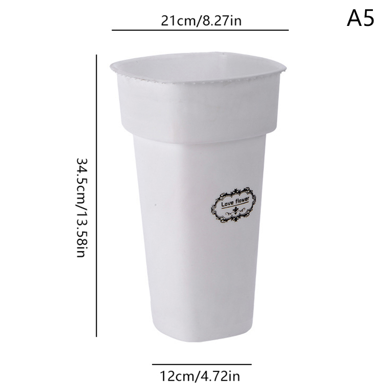 Plastics Umbrella Holder Free Standing Flower Bucket Flower Shop Flower Storage Bucket Port Style Square Flower Bucket: PURPLE