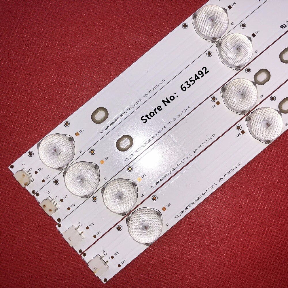 4 Stuks 100% Led Backlight Voor Toshiba 48Inch 48L3453 4C-LB480T-YHAL 006-P2K2094A LVF480SSDX E2 V2 1Set = 12 stuks