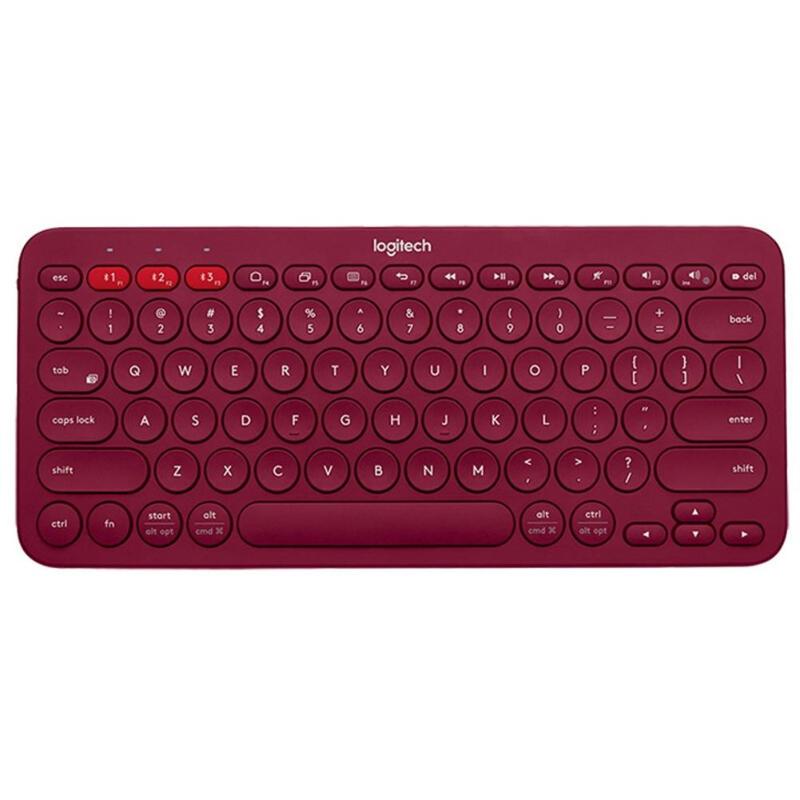 Logitech K380 multi-device Bluetooth wireless keyboard linemate multi-color Windows MacOS Android IOS Chinese keyboard: K380-Red