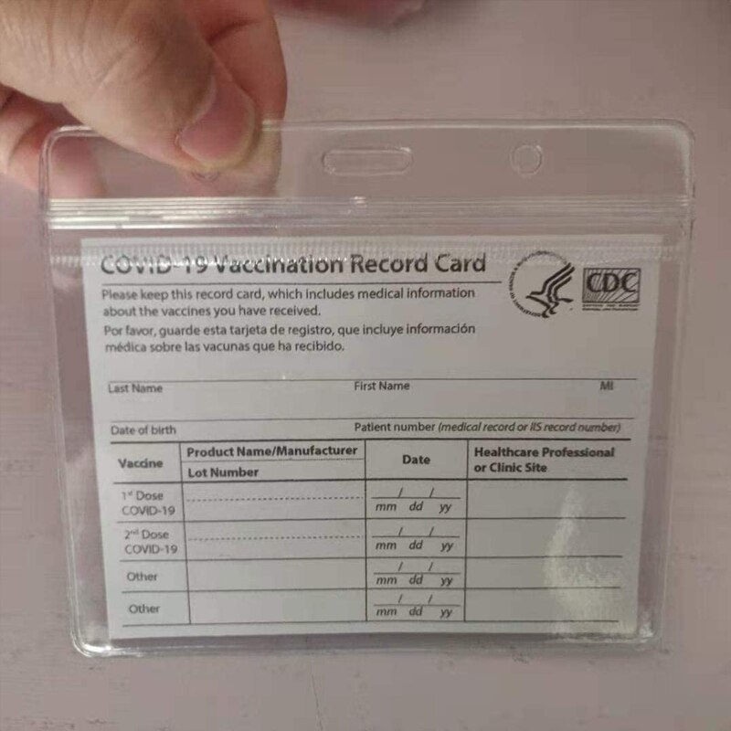 Cdc Vaccinatie Card Protector 4X3 In Immunisatie R... – Grandado