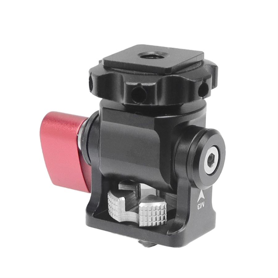 Monitor Holder Cold Shoe Mount for DSLR Camera Monitors Microphone Shoe 360 Degree 180 Degree Adjustable Mount Bracket