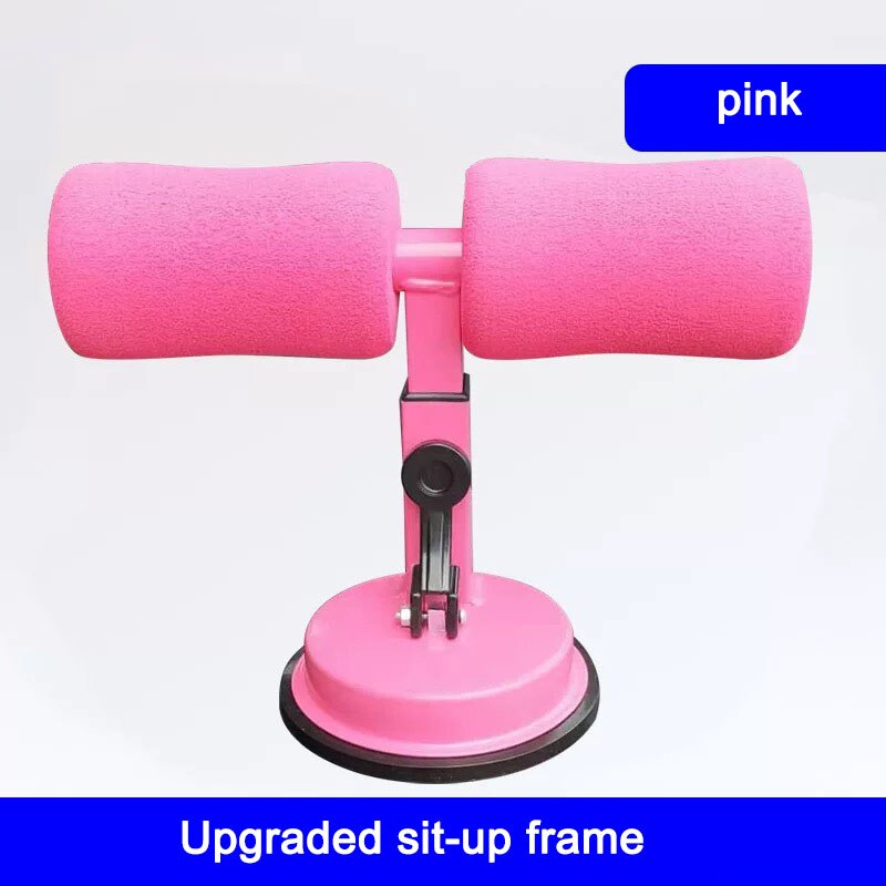 Home Abdominal Rolling Exercise Fitness Equipment Fixer Weight Loss Suction Cup Abdomen Sit-up Aid Multi-speed Adjustment: Upgrade pink