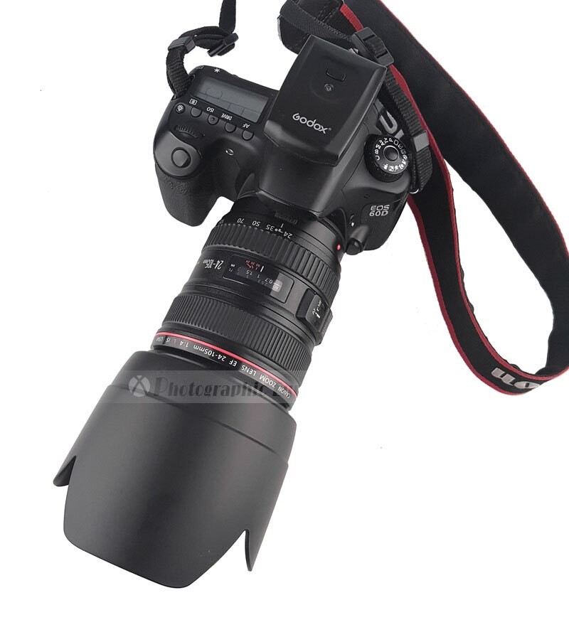 Speciale Camera Zonnekap Bajonetvatting Voor Canon Ef 24-105Mm F/4L Is Usm 77Mm filter Lens (Onverenigbaar Met Full-Frame Dslr)