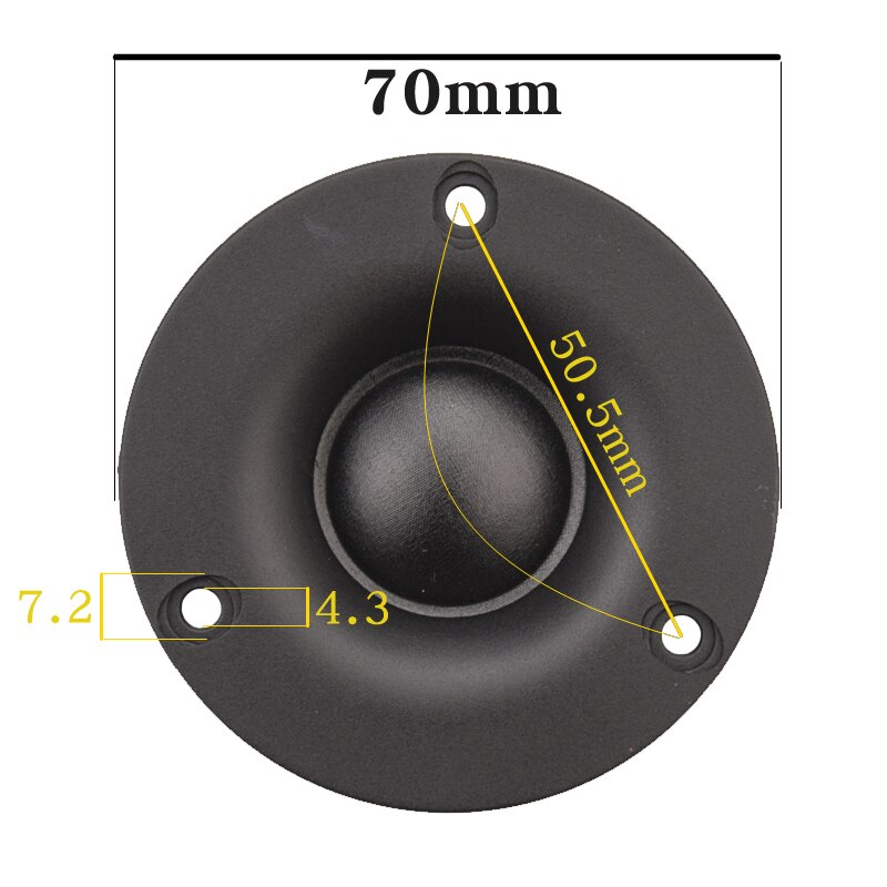 HIFIDIY LIVE 2.5~3Inch NB57/66/70/74/80 Tweeter Speaker Unit neodymium strong magnet Silk membrane 6 OHM 30W ATreble Loudspeaker