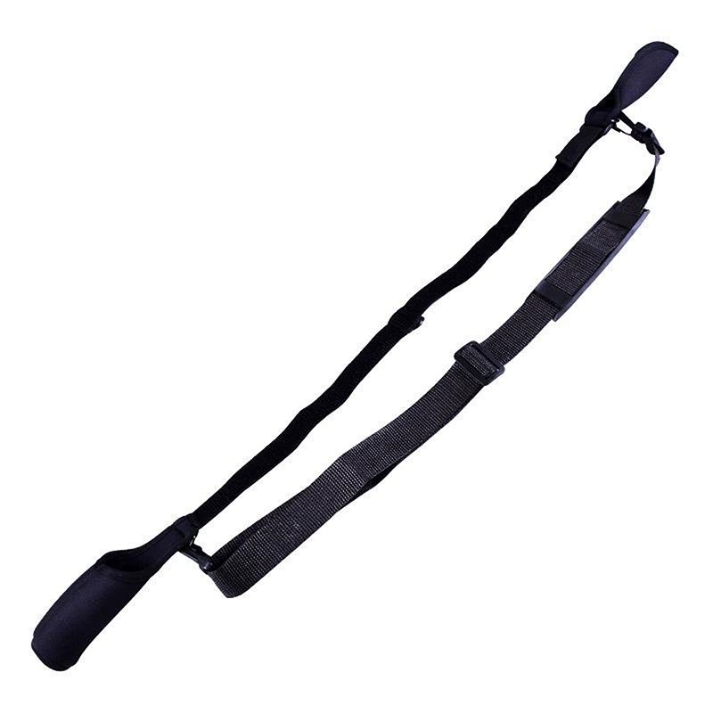 Adjustable Fishing Rod Storage Bag Portable Fishing Rod Shoulder Belt Fishing Rod Belt Protector Reel Fishing Accessories: Brown