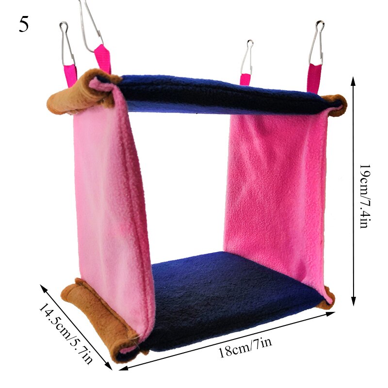 2022 Voorjaar Papegaai Hangmat Mode Huisdier Vogel Papegaai Kooien Warm Hangmat Hut Tent Bed Opknoping Cave Voor Slapen En uitkomen: 5