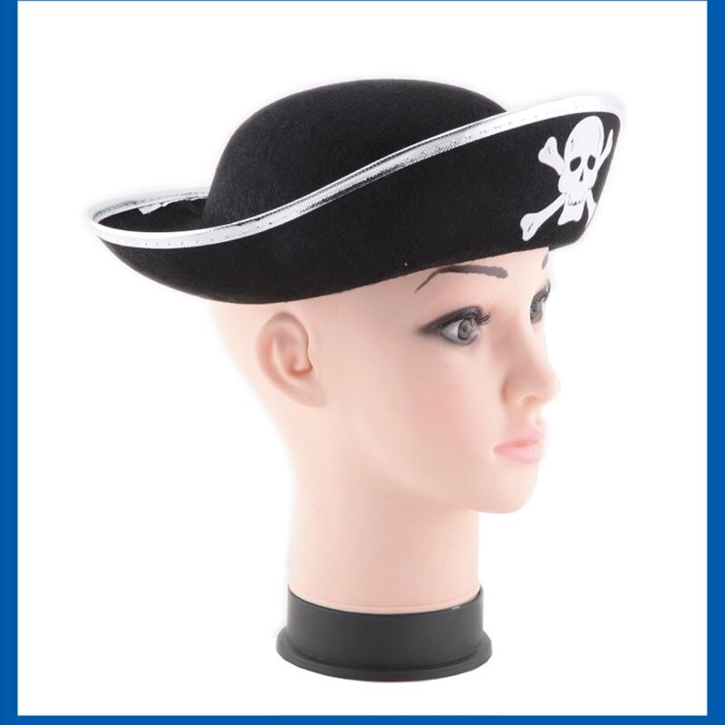 WZCX – casquette de Pirate avec tête de mort, chapeau de Cosplay, décontracté, unisexe, pour fête d&#39;halloween,