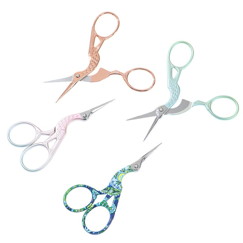 Rvs Schaar Ooievaar Borduurwerk Naaien Wenkbrauw Waxen Nail Art Tool