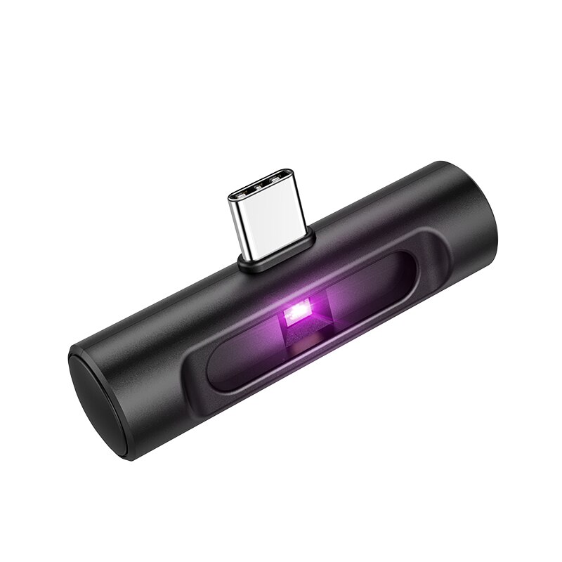 HOCO Mini przenośna dezynfekcja UVC UV LED light telefon komórkowy interfejs USB wtyczka zasilanie ręczne sterylizacja UVC 270nm dla Samsung