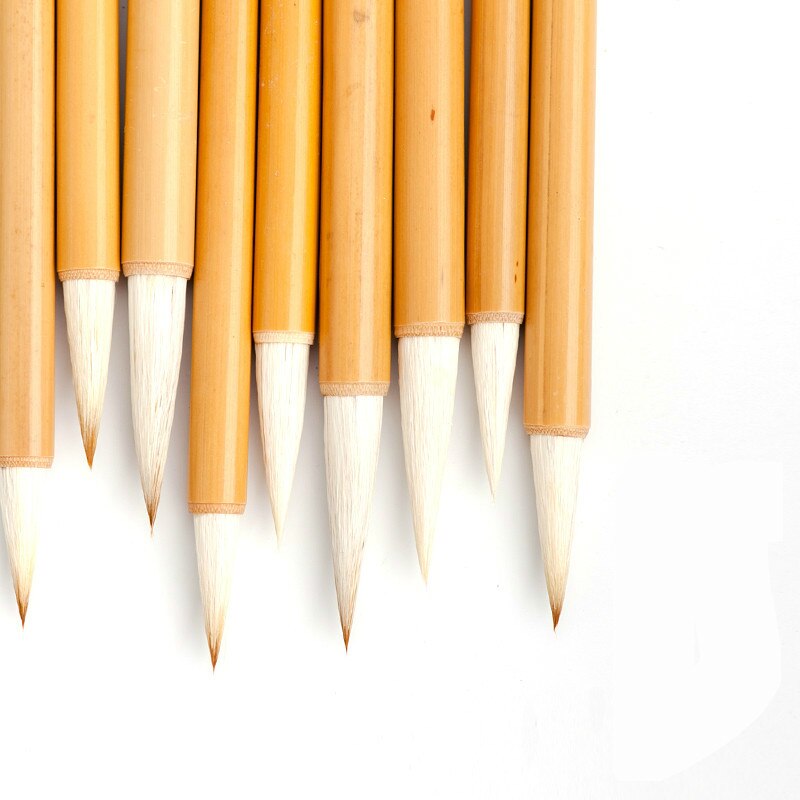 Pinceles de caligrafía china juego de bolígrafos de pelo de lana Bai Yun cepillo de escritura Regular de pelo múltiple pincel de pintura tradicional china