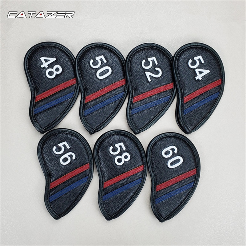 HYDER CUP Golf Wedges Headcover PU Golf Sand Wedge Set Head Covers 48/50/52/54/56/58/60degree 2 Colors