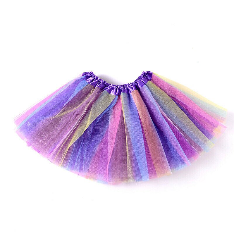 Baby Zomer Kleding Kinderen Tutu Rok Kindje Prinses Dressup Party Meisjes Kostuum Ballet Dans Slijtage Kleurrijke Chiffon Rok: E