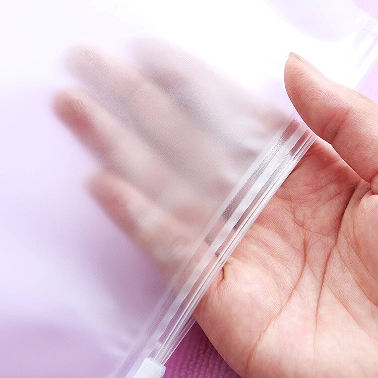 Reclosable Clear Plastic Self Adhesive Bag Zipper Multi-Size Waterproof Clear Transparent Plastic Package Cloth Travel Organizer