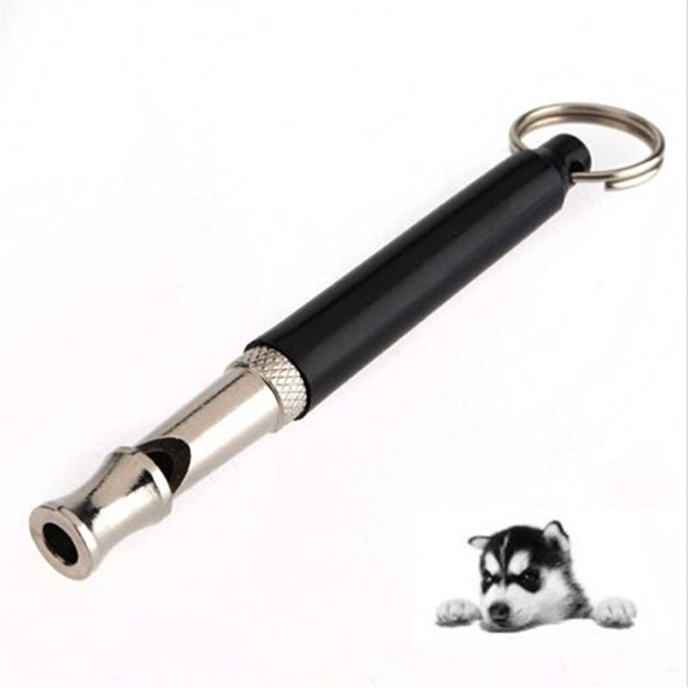 1 Pcs Black Two-tone Ultrasonic Flute Dog Whistles For Training Sound Whistle Obedience Pet Puppy Dog Whistle