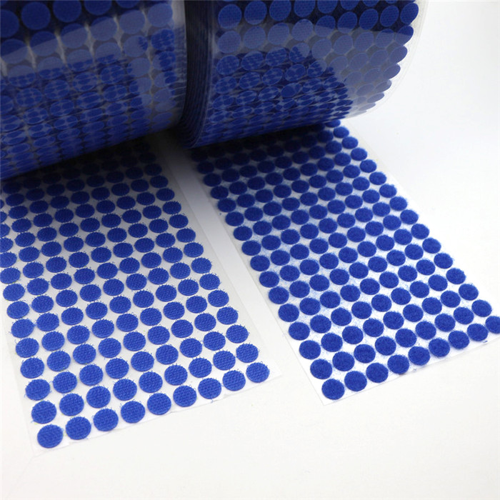 270 Pairs 10mm Kleur Lijm Sluiting Tape Stippen Klittenband Magie Sticker Ronde Sterke Zelfklevende Dual Lock magic Tape: Blue 10mm