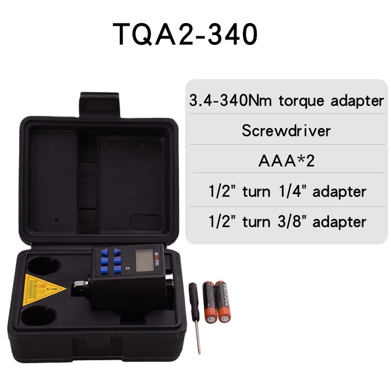 Electronic Digital Display Torque Adapter 0.3-340NM Torque Meter Connector Wrench Torque Measurement Auto Repair Tool