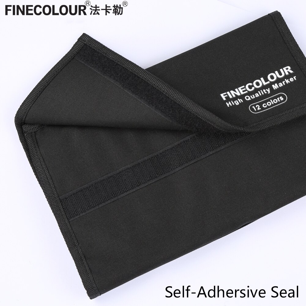 FINECOLOUR Marker Pen Case Large Zipper Bags for Art Marker Fineliner Organized Portable Convinient Pencil Case Art Supplies
