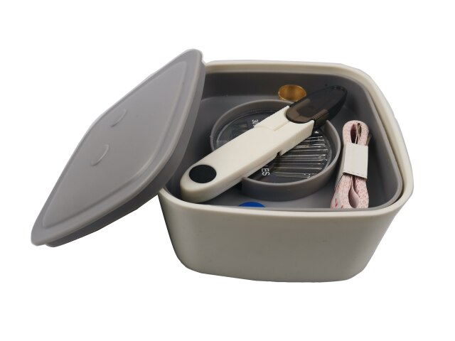 Sewing Machine Thread Kit For Hand Sewing, Sewing Machine With Plastic Storage Box: Silver