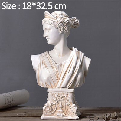 Estatua de personaje griego europeo, escultura de carácter de resina creativa, decoración de escritorio para habitación, decoración para el hogar, accesorios de decoración