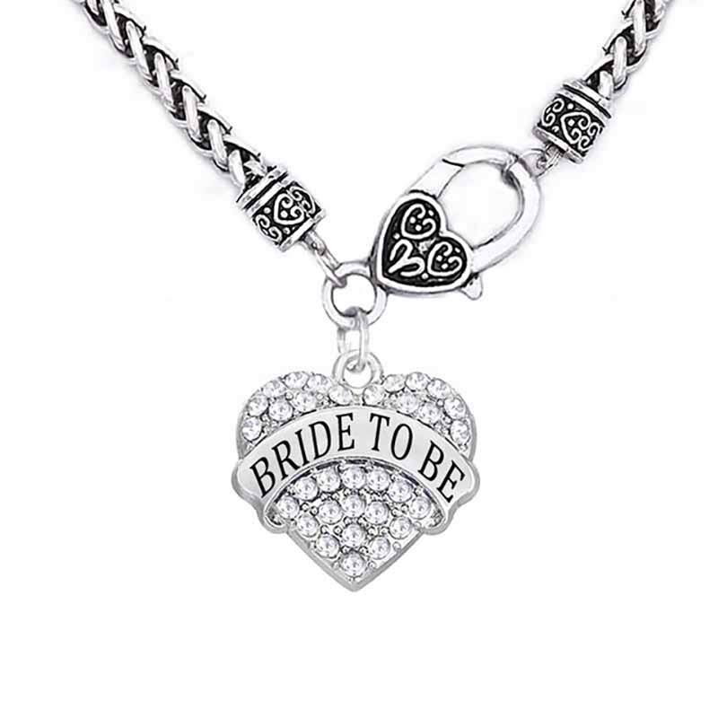 Team Bruid Bruidsmeisje hoed Haar Tie Polsbandje ring sluier sash crown tiara Bachelorette vrijgezellenfeest Wedding Bridal Shower decoratie: Necklace