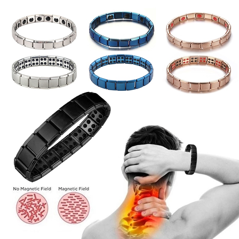 Gezondheidszorg Gewichtsverlies Magnetische Therapie Elemental Armband Artritis Pijn Gezondheid Energie Bio Magnetische Mannelijke