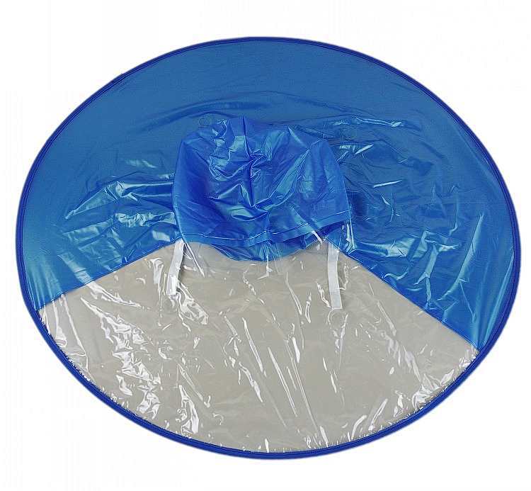 Yellow Duck Kids Raincoat UFO Cap Umbrella Automatic Folding Umbrella Children Hat Raincoat Student Woman Rain Hat