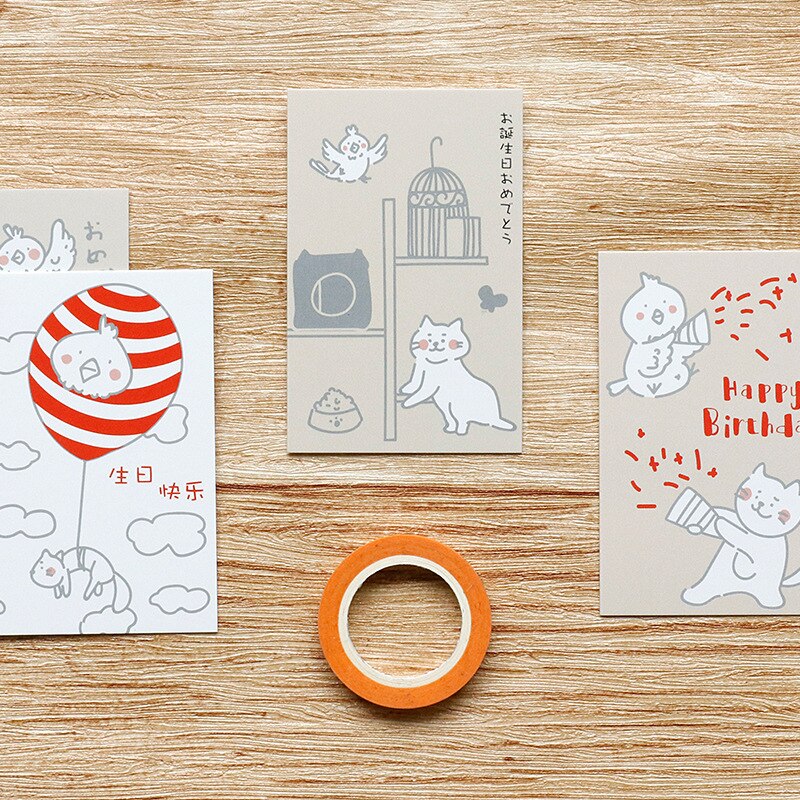 28 Sheets/Set Ik Vergeet Uw Verjaardag Mini Lomo Postkaart/Wenskaart/Verjaardag Brief Envelop Card bericht Kaart