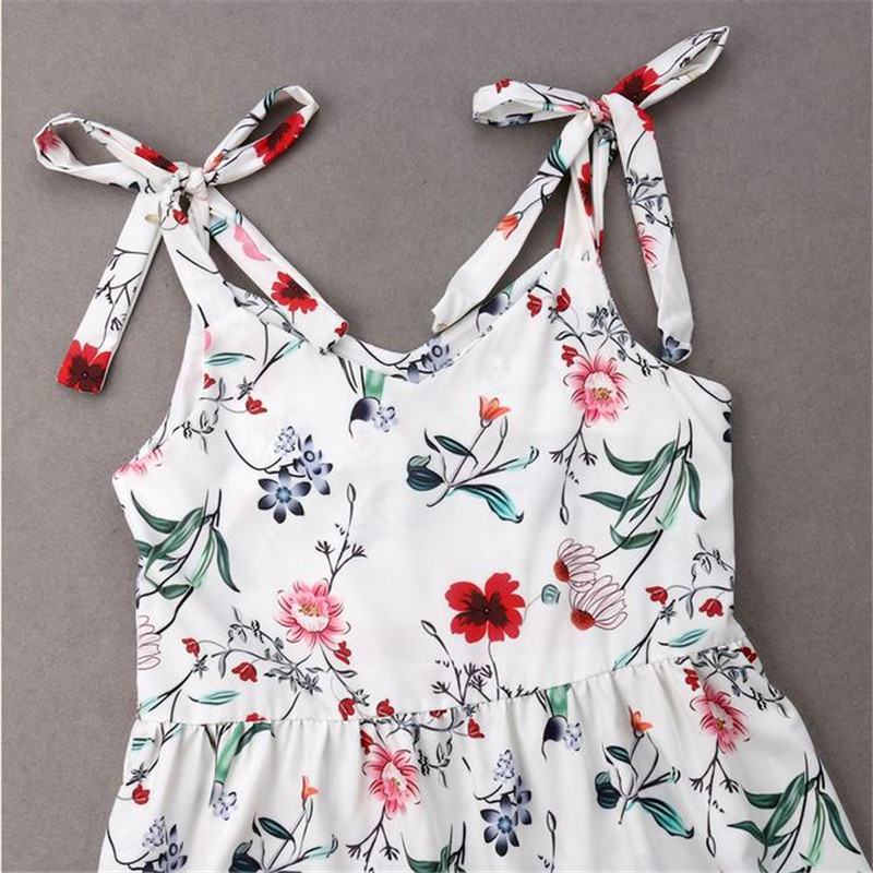 familie Kleid Mutter und Tochter Passenden Mädchen Tochter Floral Outfits Kleidung Kleider Neue Kleid