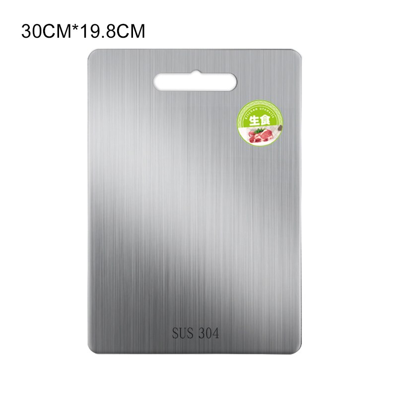 Schneidebrett Metzger Schneiden Block Bord für Fleisch Käse Gemüse schwer Pflicht Küche Zubehör Edelstahl Fleisch bord: 30X19.8cm