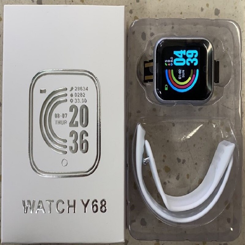 Y68 Smart Bracelet D20 Fitness Bracelet Heart Rate Smart Bracelet Blood Pressure Sport Bracelet Bluetooth Watch Step Counter