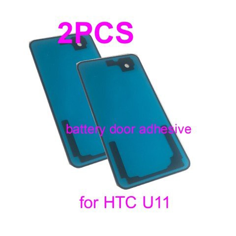 2X Vervangende Batterij Deur Pre-Cut Adhesive Cover Case Lijm Sticker Voor Htc U11 Smartphone Nieuw In Voorraad
