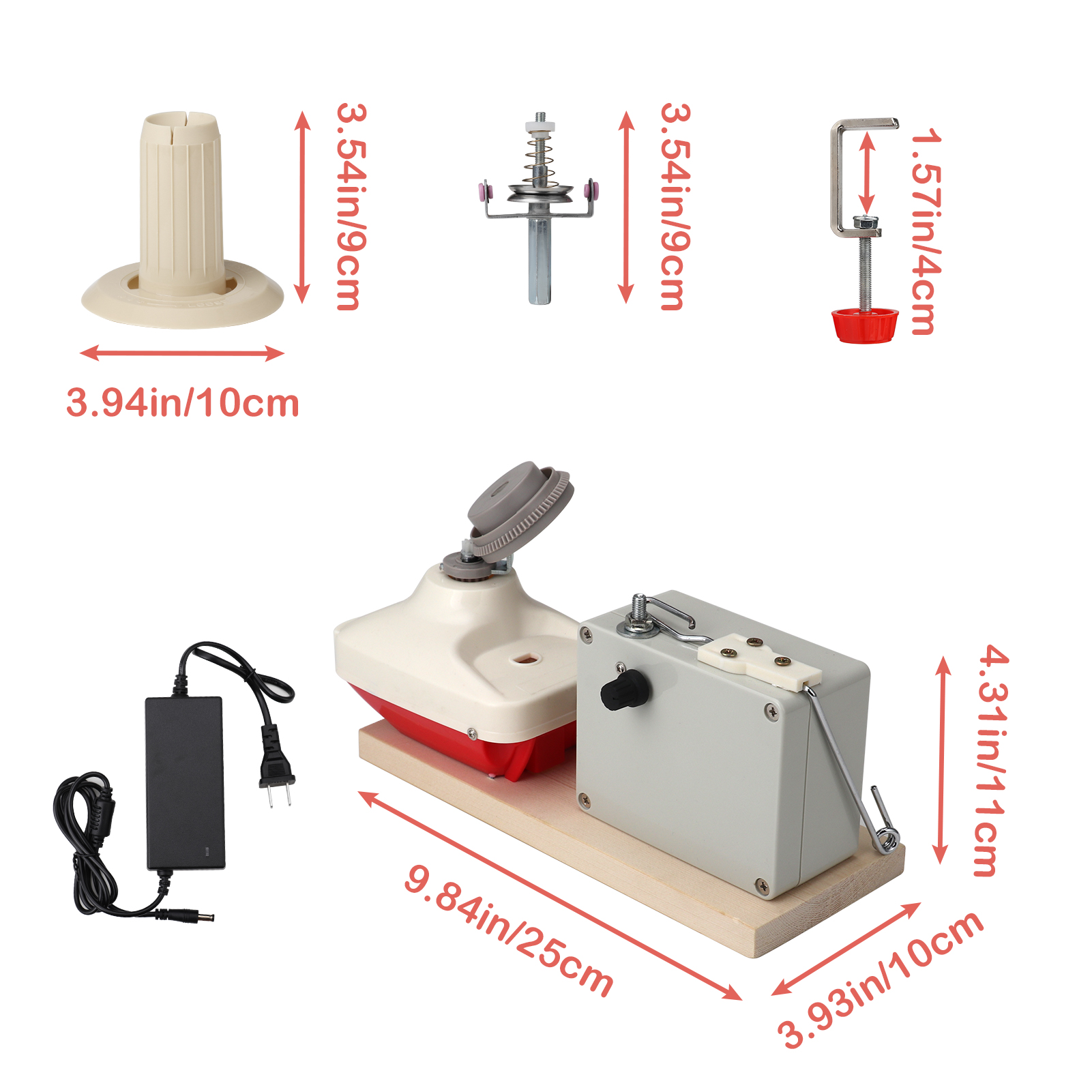 Electric Yarn Ball Winder Automatic Yarn For Crocheting Yarn Large Capacity Adjustable Speed and Low Noise Easy Installation