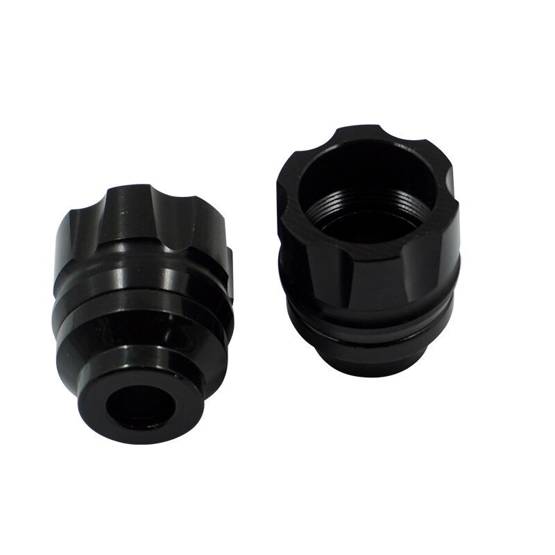 1 paire moto chute Protection Scooter cyclomoteur CNC aluminium moto accessoires avant fourche roue cadre curseurs alliage: G348645A