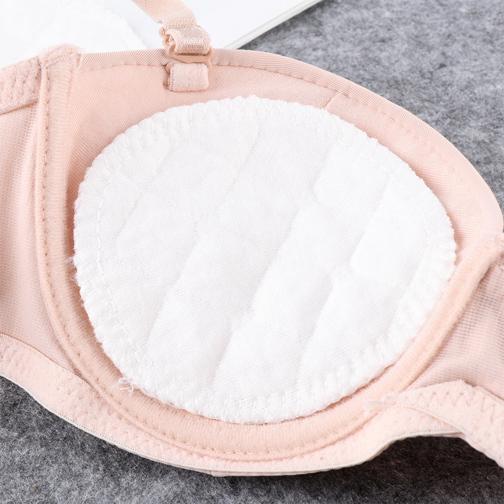 12Pcs Reusable Nursing Breast Pads Washable Soft Absorbent 3 Layers Pure Cotton Anti-overflow Baby Breastfeeding Pad