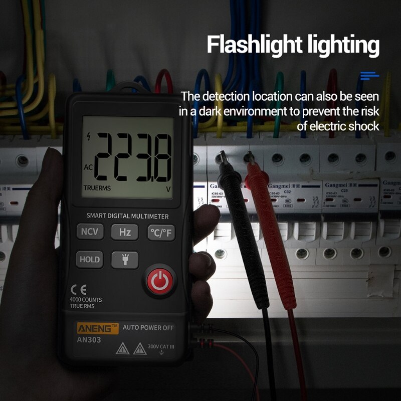 AN303 Mini True Rms Digital Multimeter 4000 Displa... – Grandado
