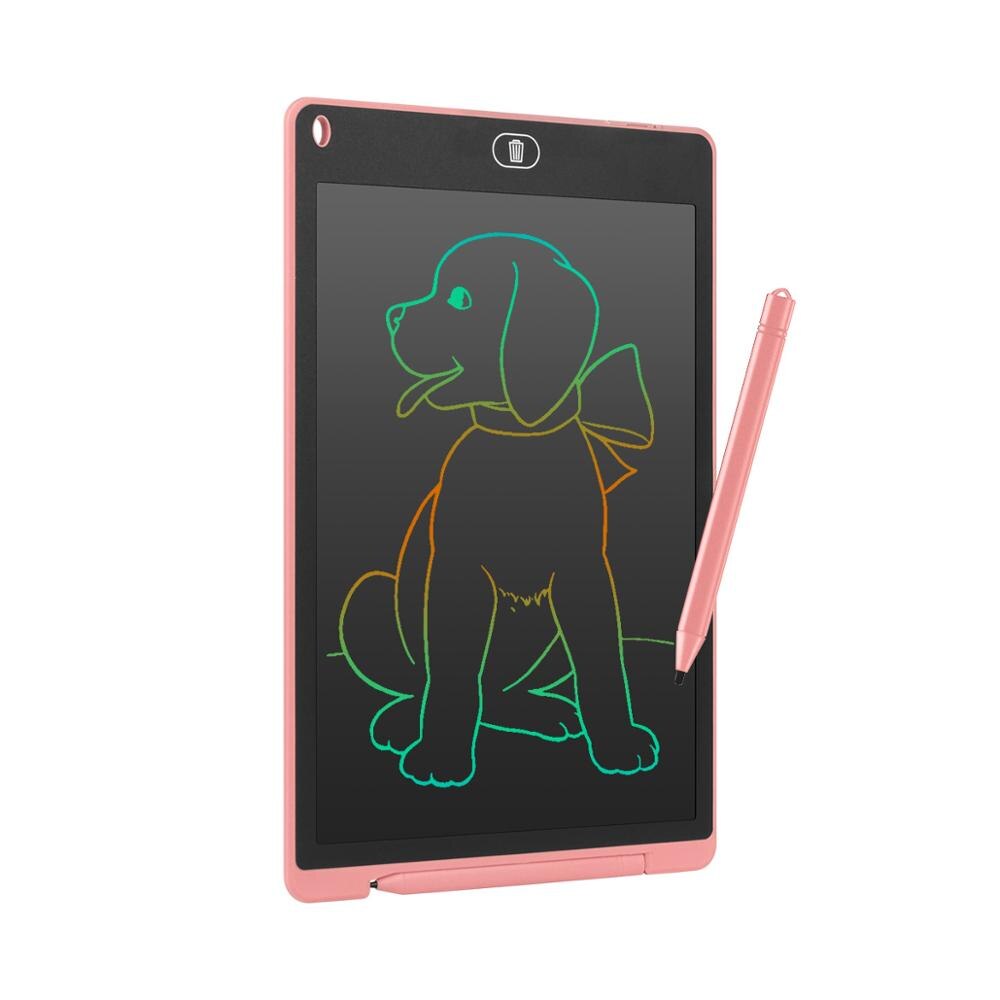 8.5/10/12 Inch Kleurrijke Displa Lcd Schrijven Tablet Draagbare Slimme Elektronische Notepad Tekening Grafische Handschrift Pad Board Fs: 12inch pink