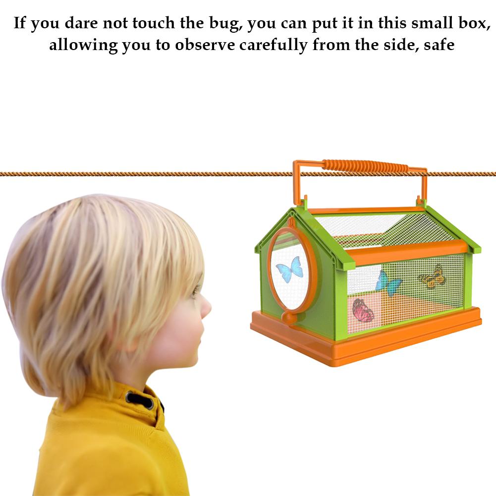 Outdoor Insect Observation Box DIY Portable Breathable Insect Collecting Habitat Educational for Kids students