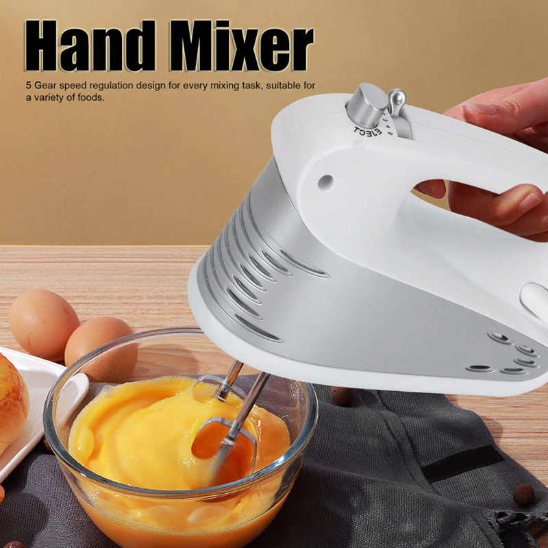 Hand Mixer Beater 200W Electric Hand Mixer 5-Speeds Handhold Mixer with Mixing Sticks EU Plug 220V