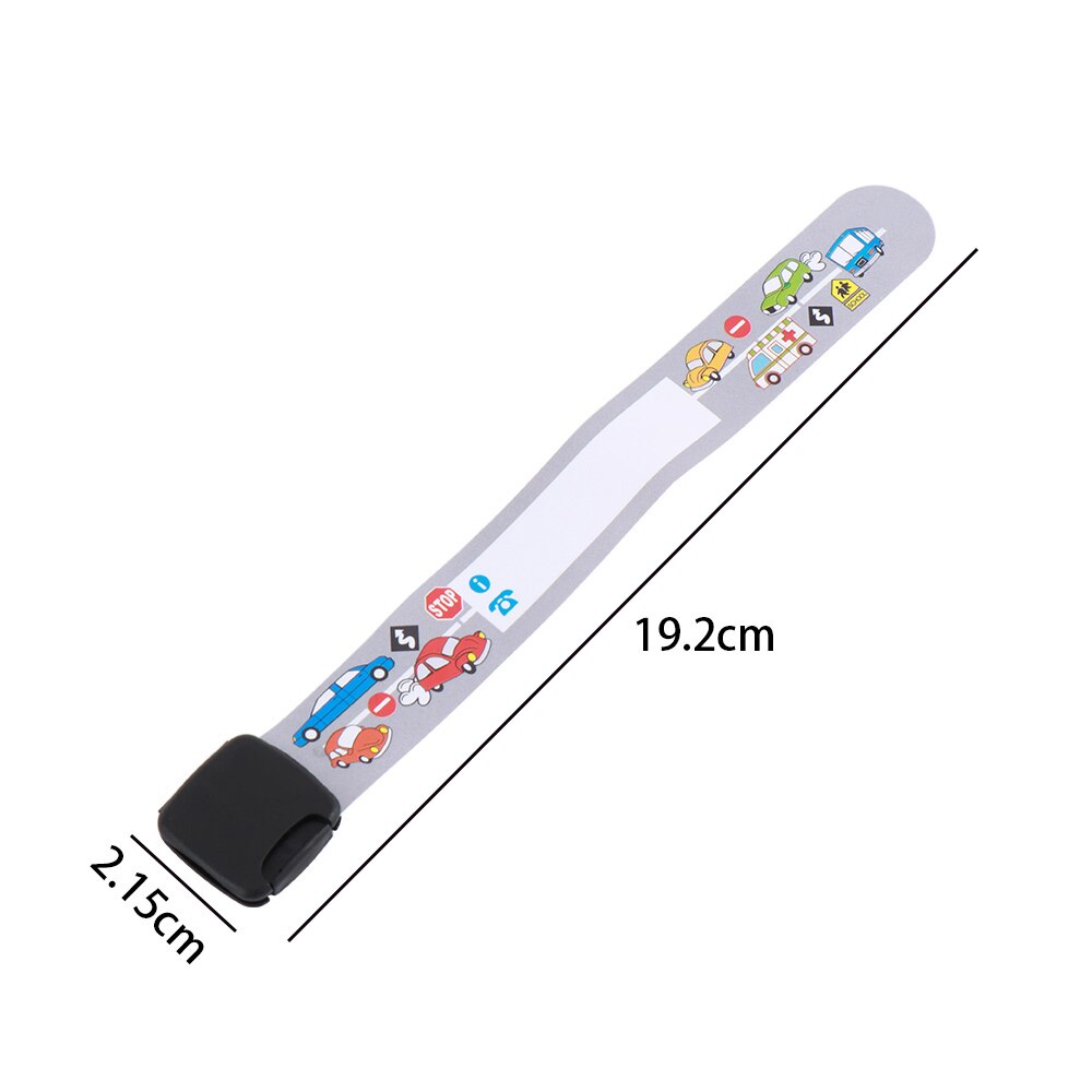 8Pcs/Lot Identity Kids Bracelet Waterproof Adjustable Safety ID Wristband for Children Travel Outdoor Anti-lost Wrist Strap