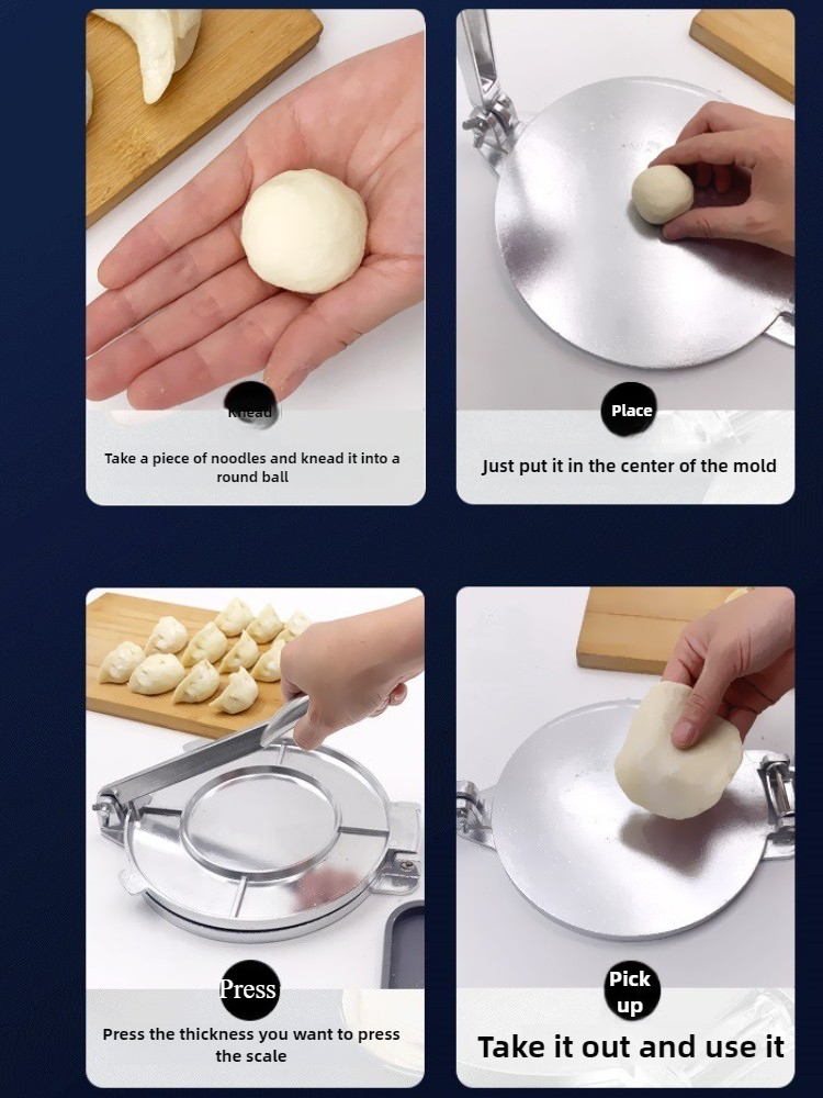 16cm degpressar tortilla pajtillverkare aluminiumlegering manuella majstortillas pressverktyg kök bakformar matlagningstillbehör