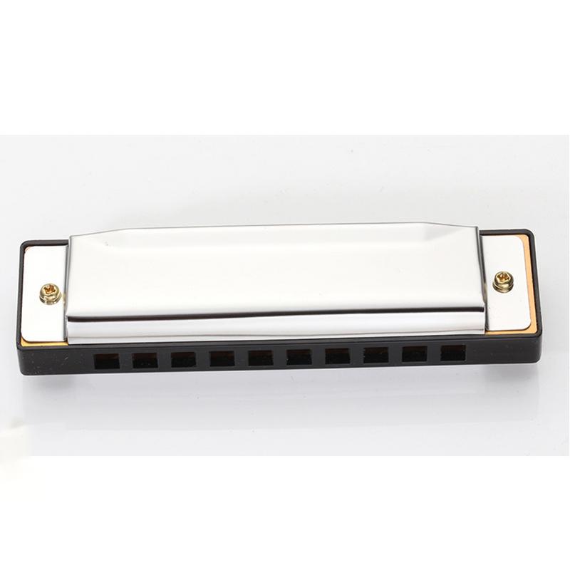 Keep harmonicas 10 huller 20 tone key of c sølvfarve blues jazz rock folkemusik musikinstrument diatonisk harpe  hk00490
