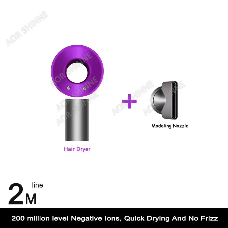 DS High Power Föhn Professionele krachtige haardroger Snelle snelle warme en koude aanpassing Ionische luchtföhn voor kapsalons: Donker Kaki