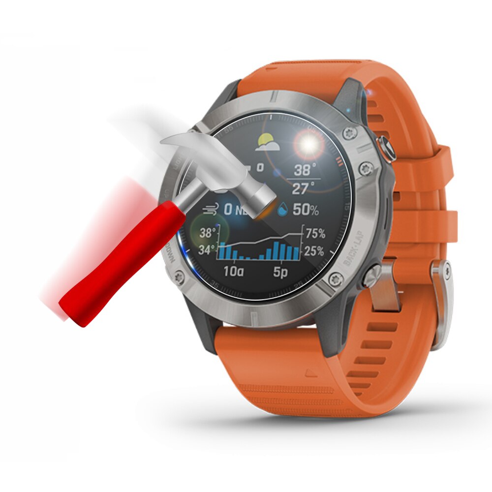2Pcs Hydrogel Film Screen Protectors Voor Garmin Fenix 6 6S 6X Pro Sapphire Solar 2.5D Soft Tpu Clear horloge Shockproof Cover Case