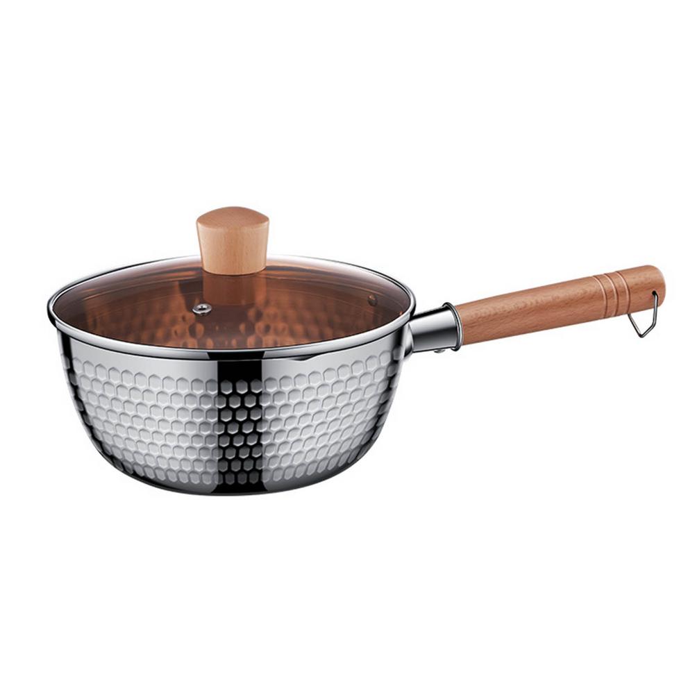 Sauce Pan With Lid Kitchen Cooking Soup Pot For Vegetables Sauces 304 Stainless Steel Sauce Pan