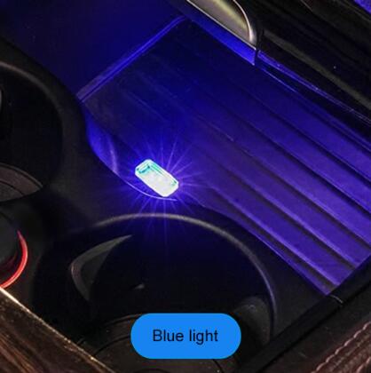 Mini led autoverlichting usb sfeerverlichting voor mercedes benz amg a glc 260 c200l gla cla gl klasse  w176 w246 w205 x253 x156: Blauw