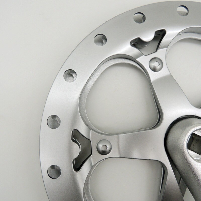 Folding Bike Crankset 52T Square Hole 170mm CNC Crankset Bicycle Crank Set Sprocket with Guard Plate