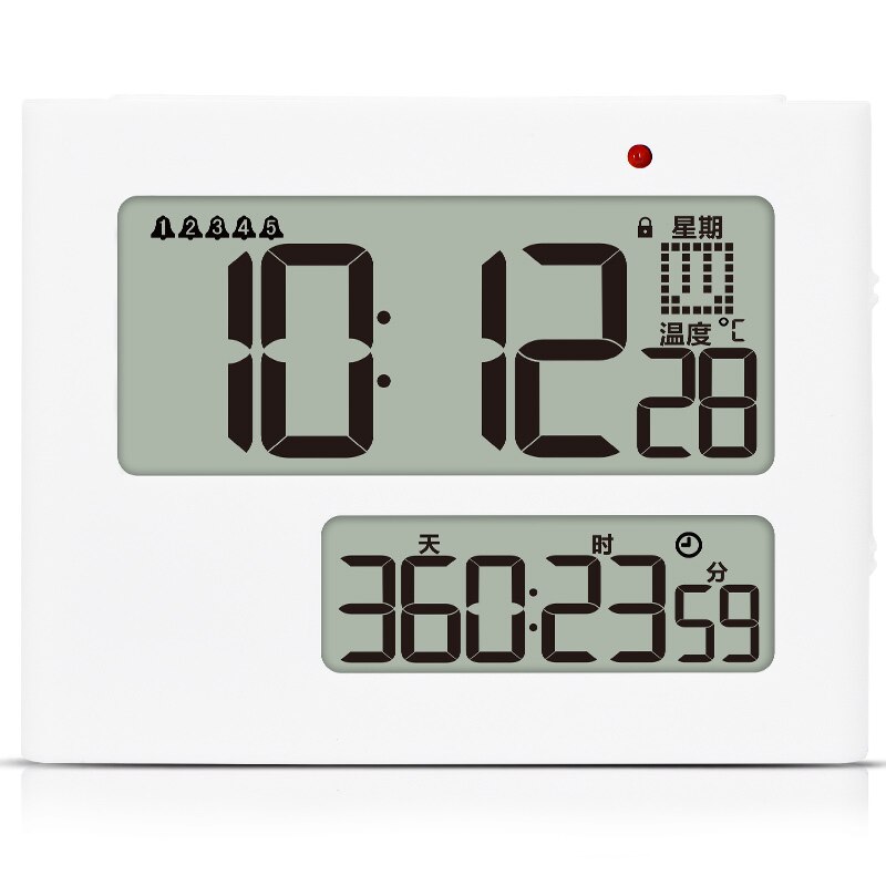 TIMESS Small alarm clock timer electronic alarm clock can adsorb snooze function Humidity temperature control alarm clock: 2